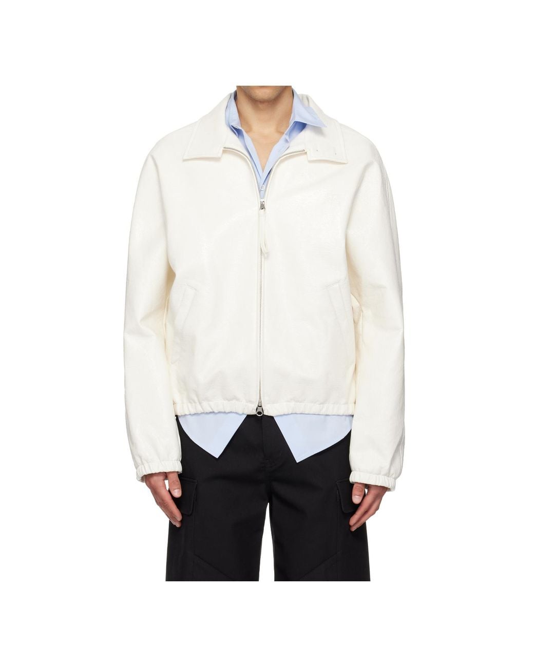 Courreges White Zip-Fastening Jacket for men