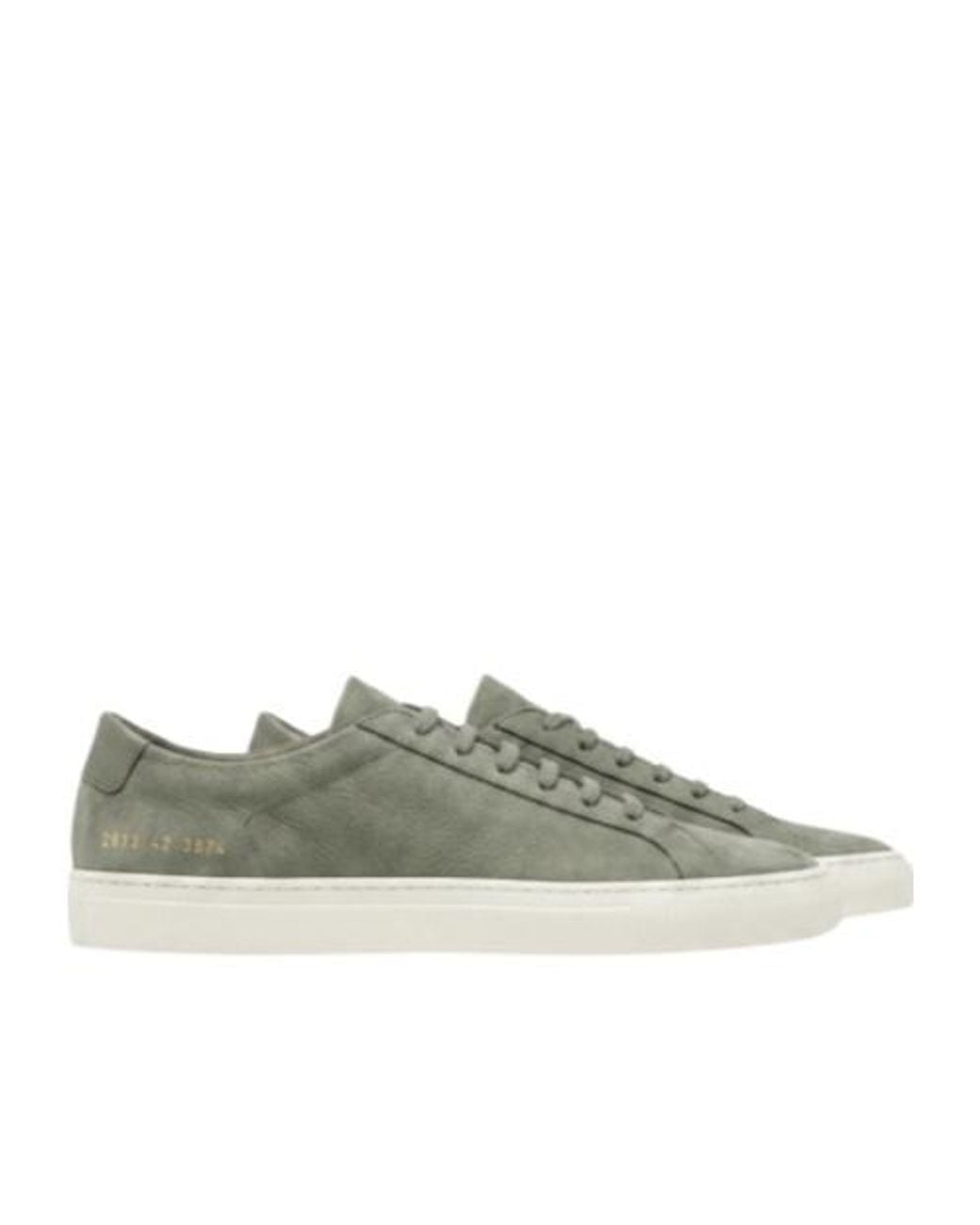 Common Projects Green Lace-Up Low-Top Casual Shoes for men