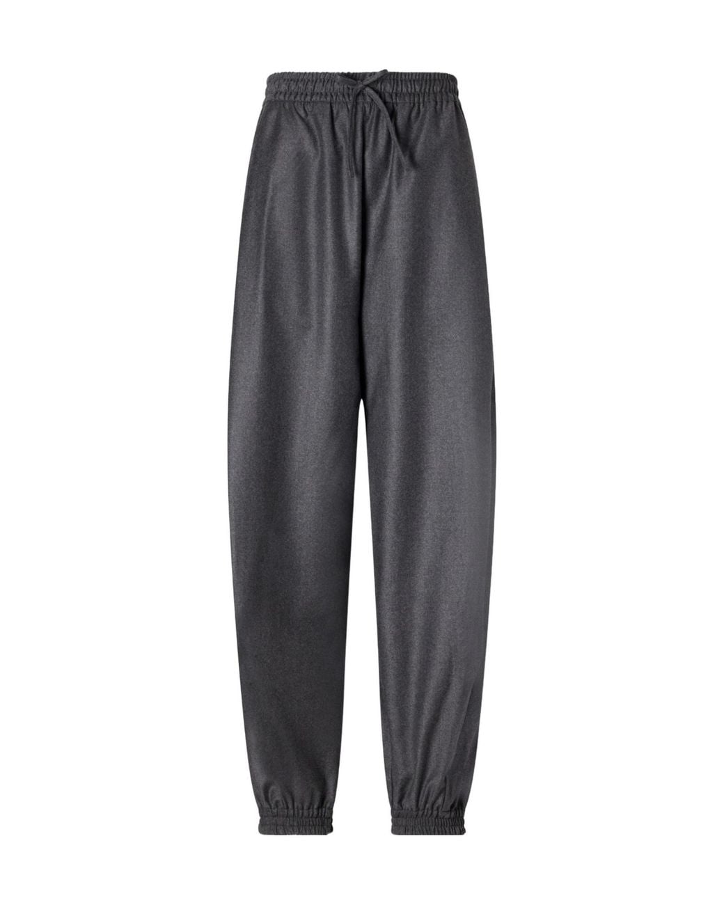 Rohe Gray Virgin Wool Wide-Leg Balloon Pants