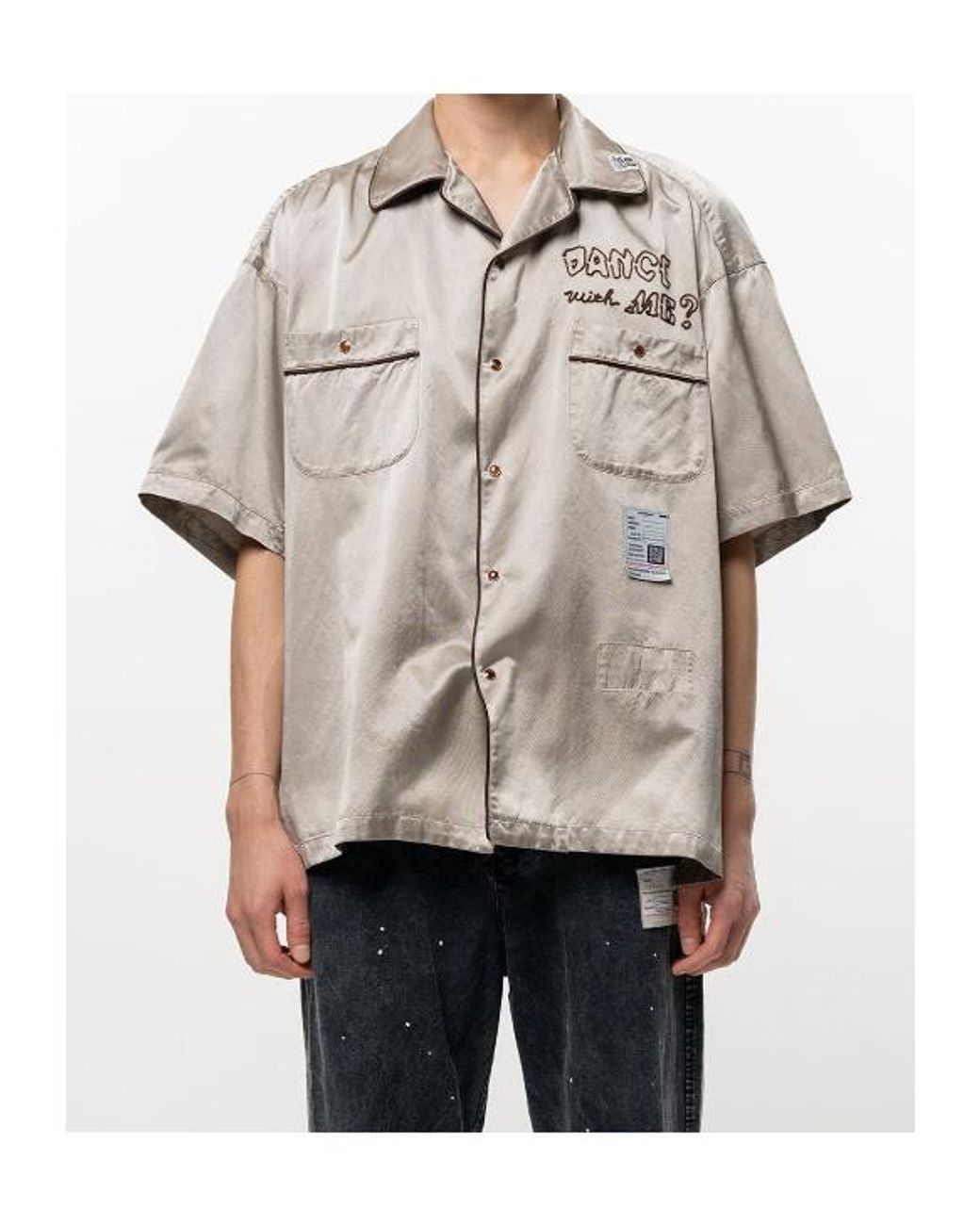 Maison Mihara Yasuhiro Natural Bowling Shirt for men