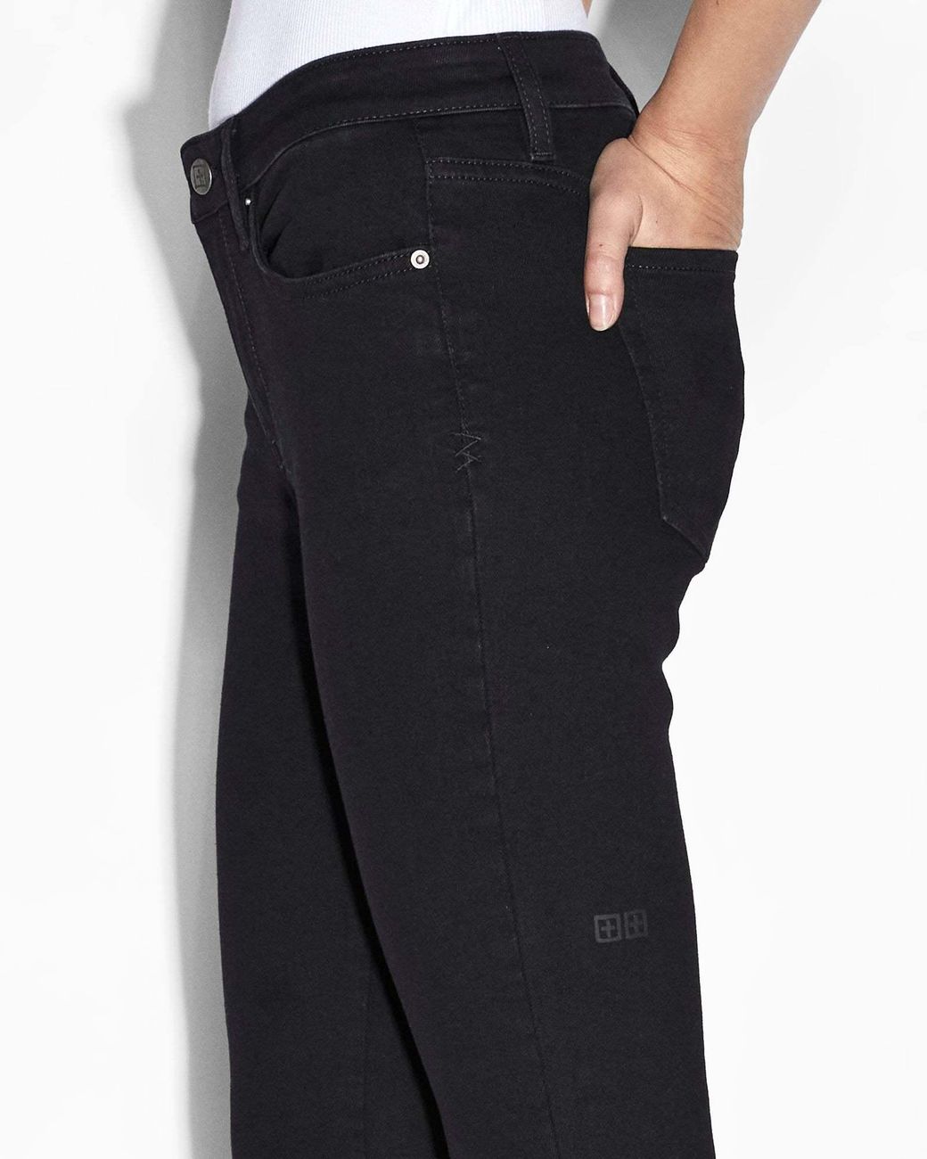 Ksubi Black Spray On Cropped Jeans