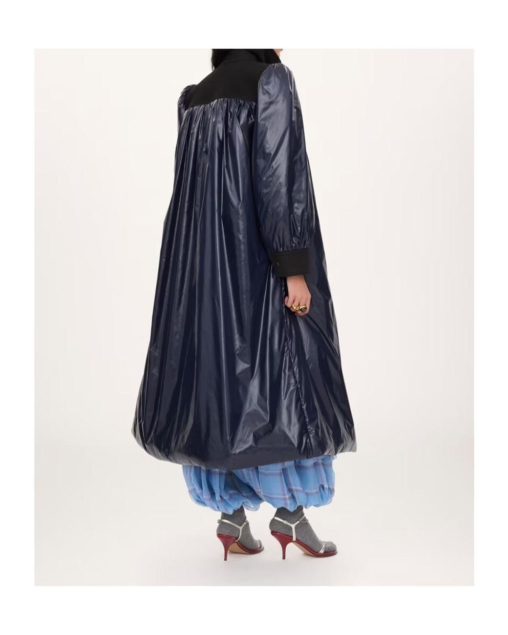 Chloé Blue Chloé Quilted Long Coat