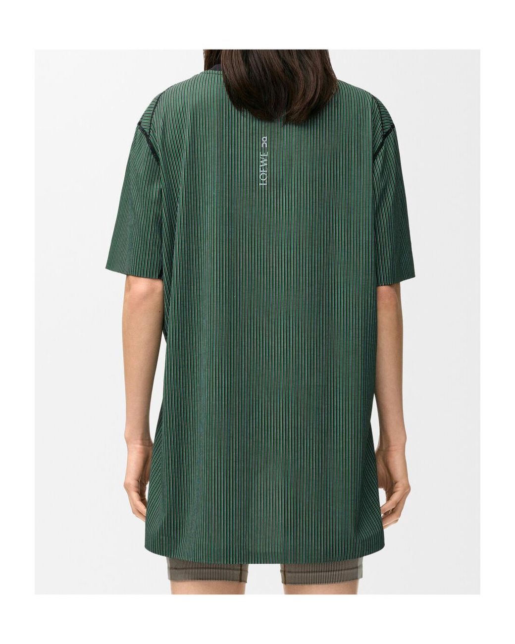 Loewe Green X On Active Woven T-Shirt for men