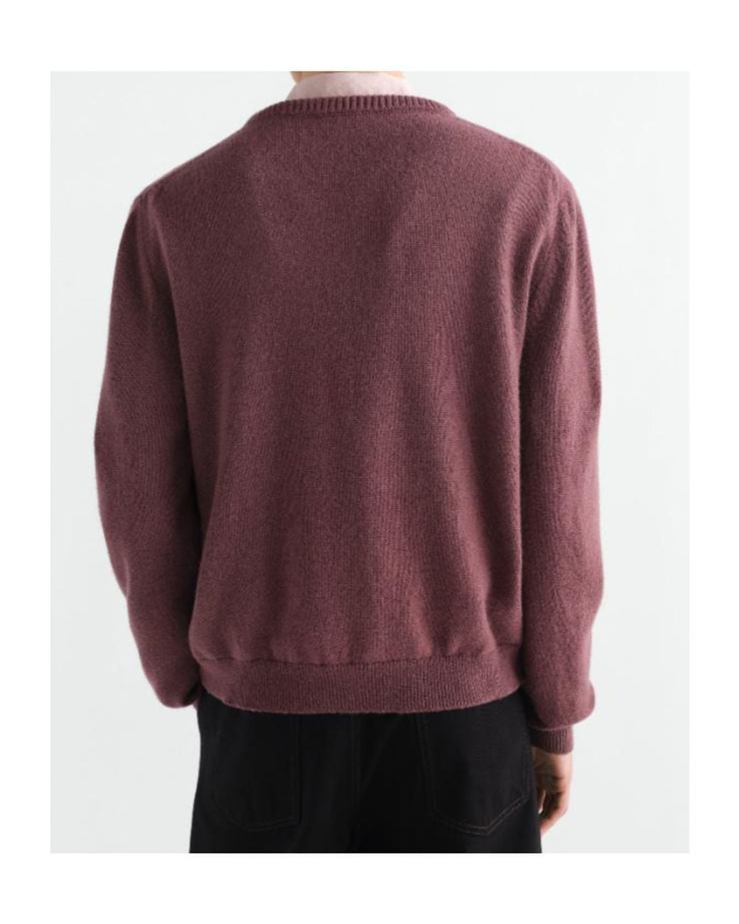 Lemaire Purple Crew-Neck Sweater for men