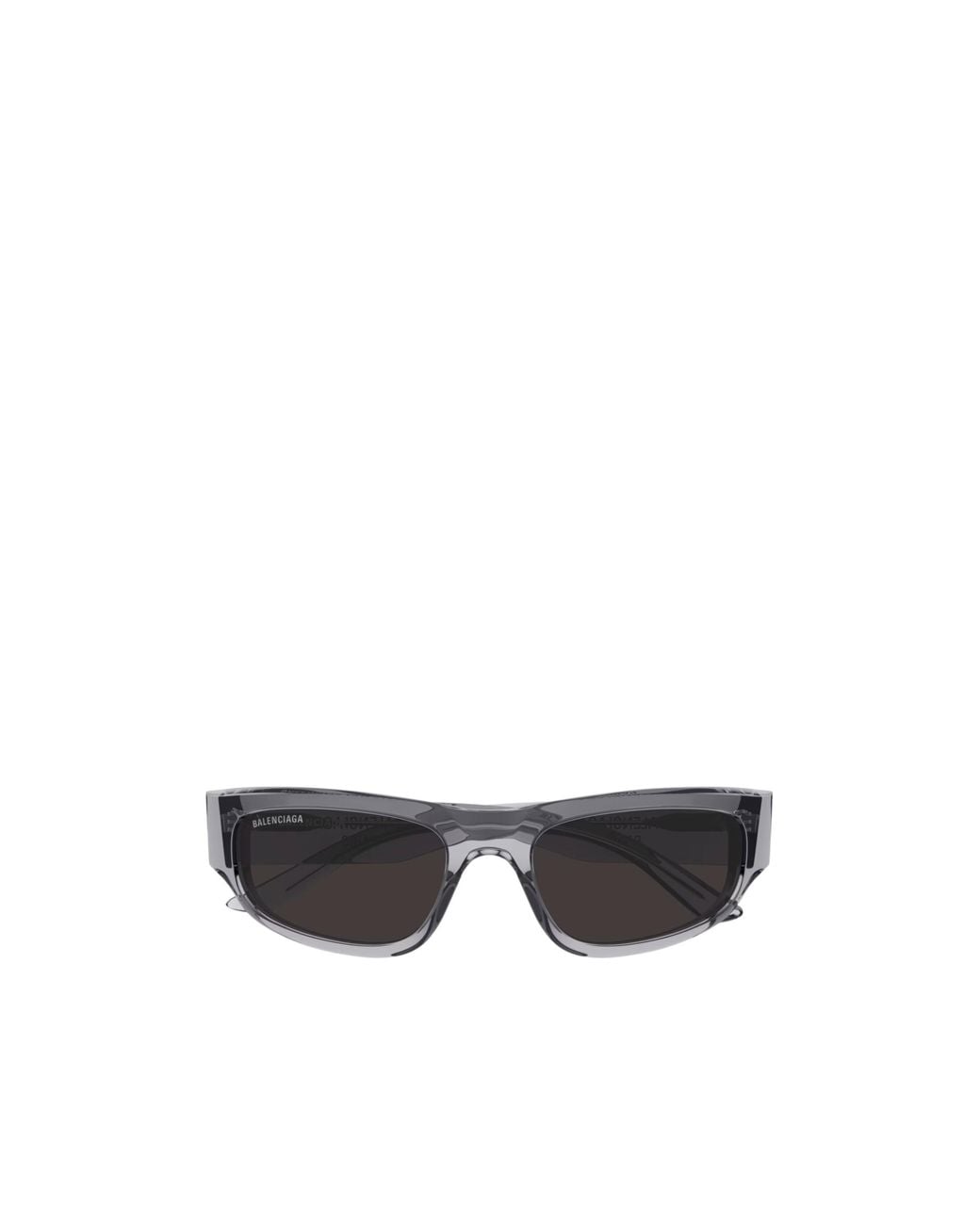 Balenciaga White Logo Cat Eye Sunglasses for men