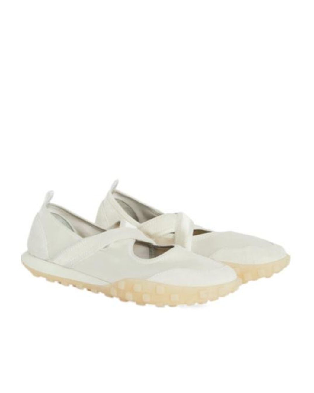 Jil Sander White Moon Ballerinas