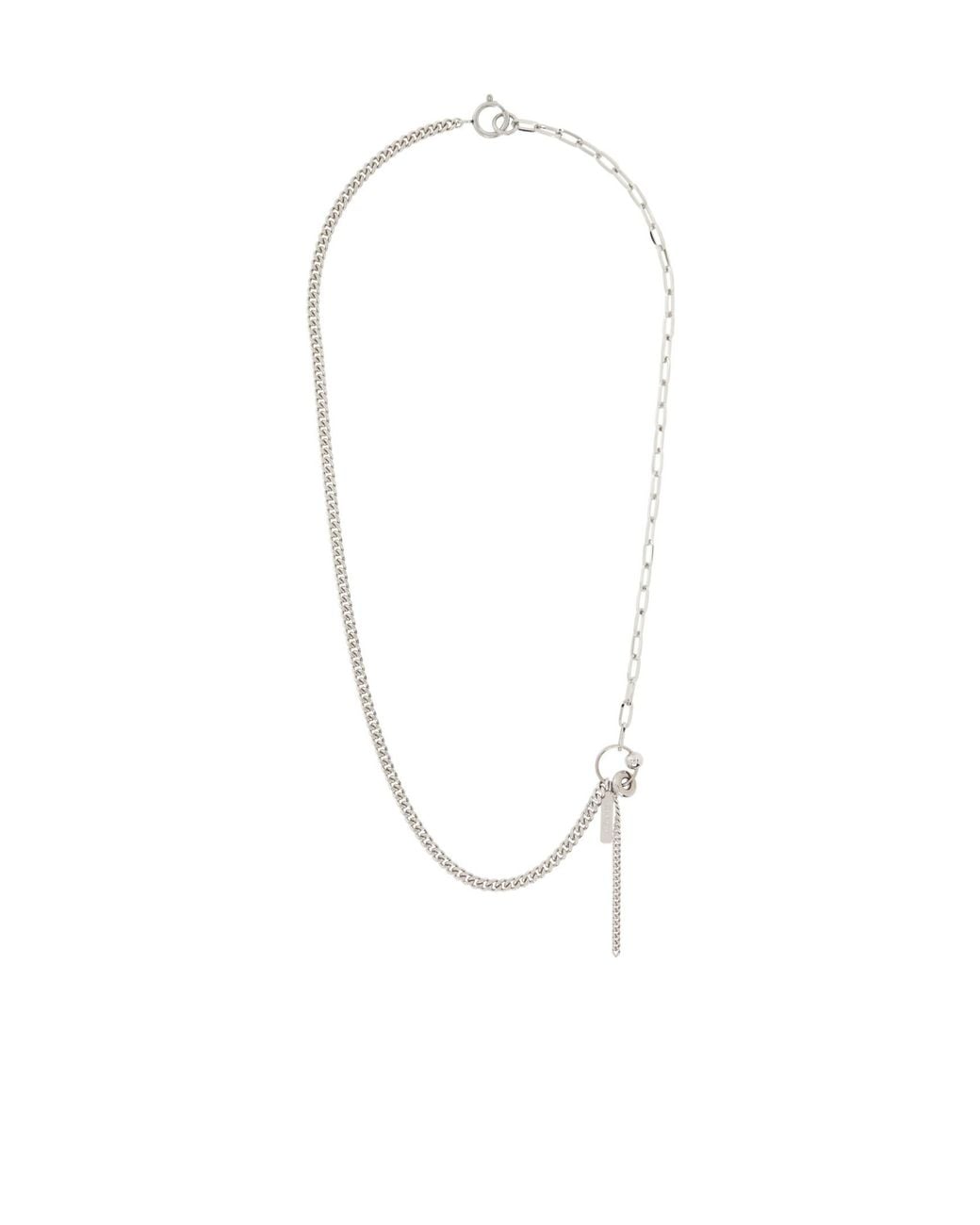 Justine Clenquet White Haiden Necklace for men