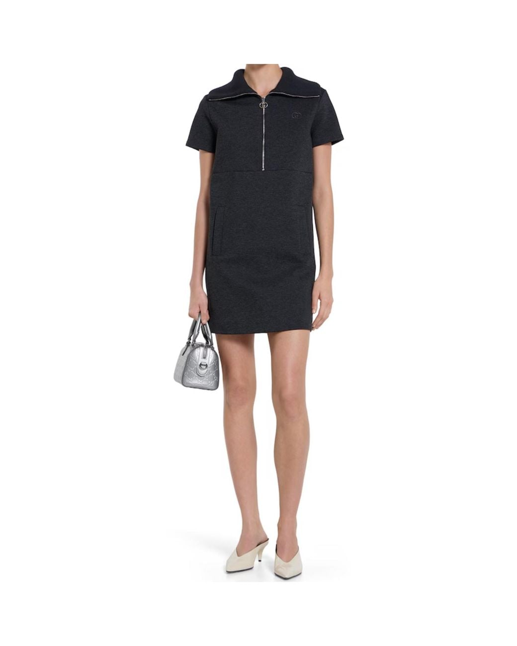 Gucci Black Double Jersey Dress