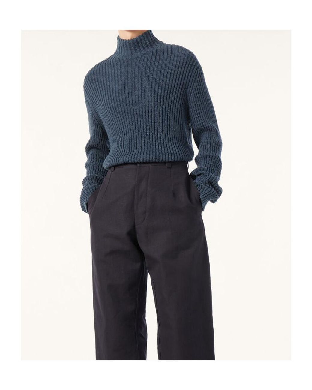 Loro Piana Blue Hampi Sweater for men