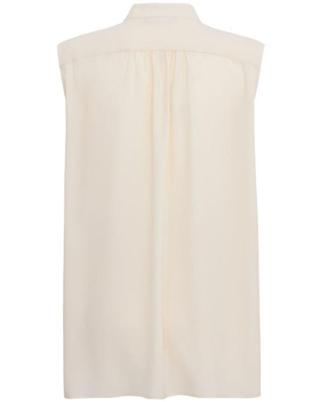 Fabiana Filippi Natural Crepe De Chine Long Top