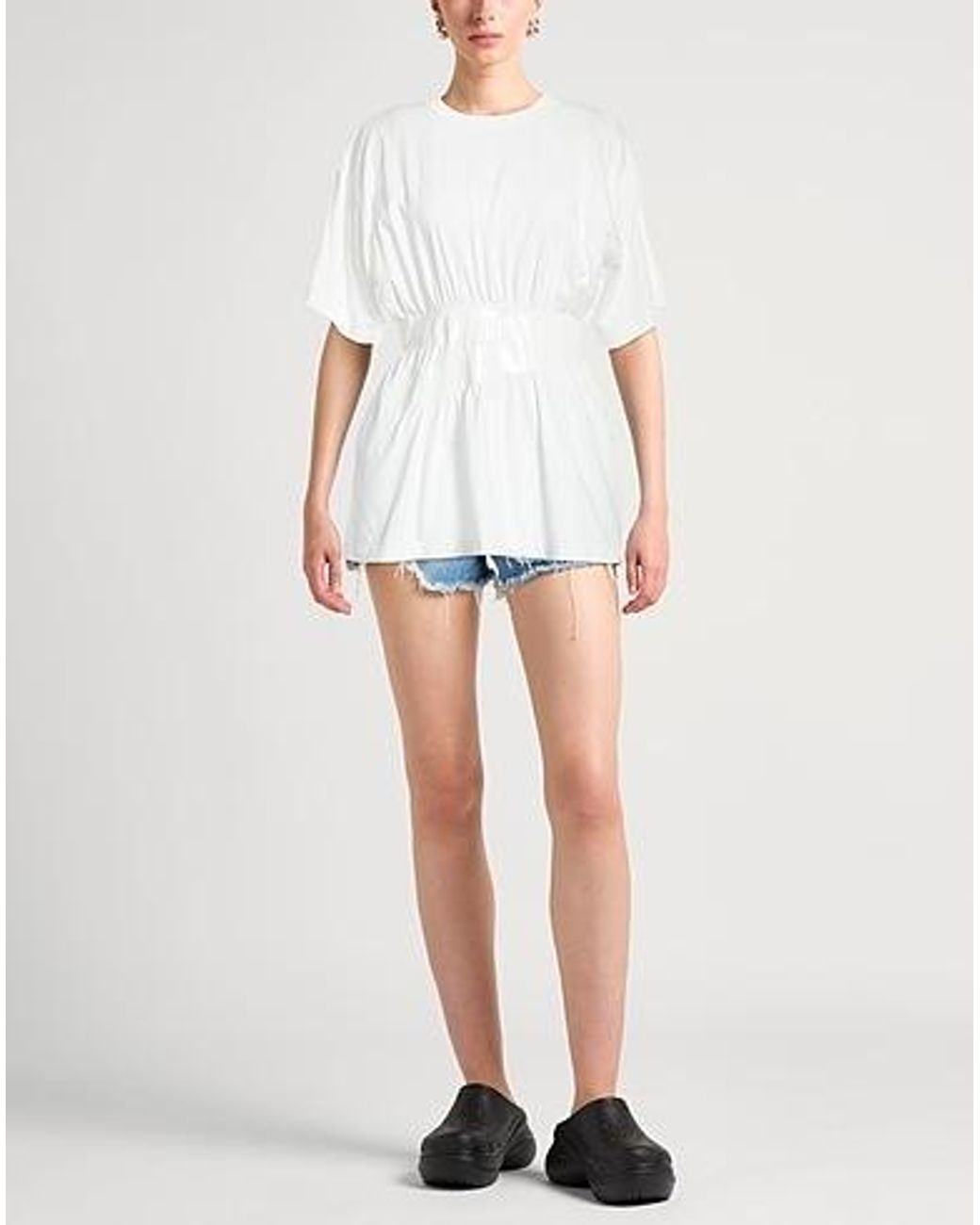 MM6 by Maison Margiela White Printed T-Shirt