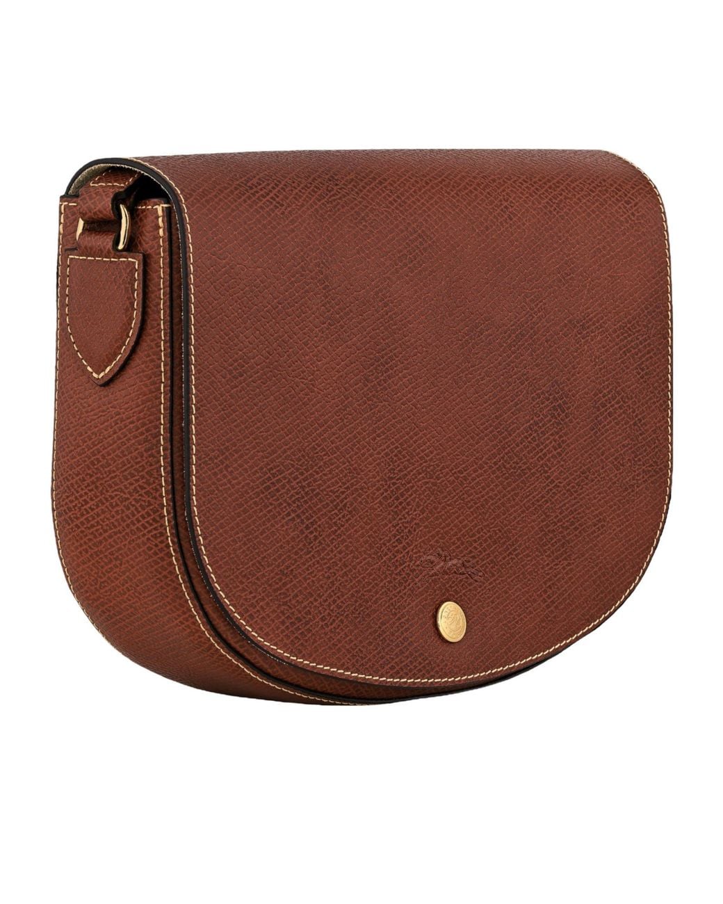 Longchamp Brown Medium Épure Leather Crossbody Bag