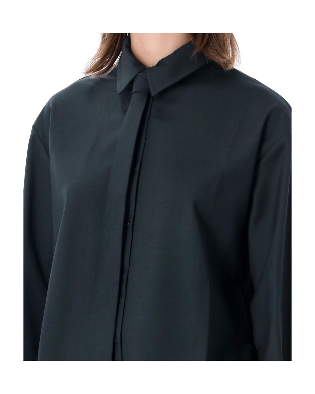 Frankie Shop Blue Relaxed-Fit Shirt