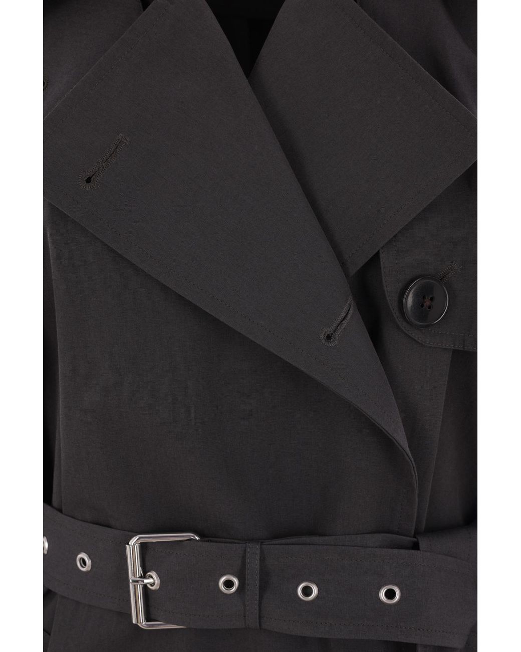 Dries Van Noten Black Belted Coat