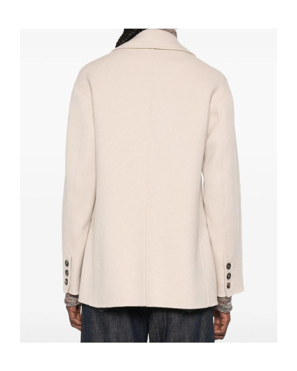 Max Mara Natural Long-Sleeved Suit Jacket