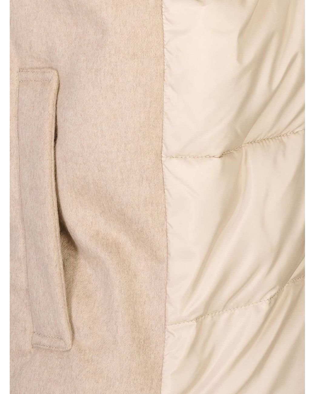 Max Mara Natural Quilted Hooded Gilet