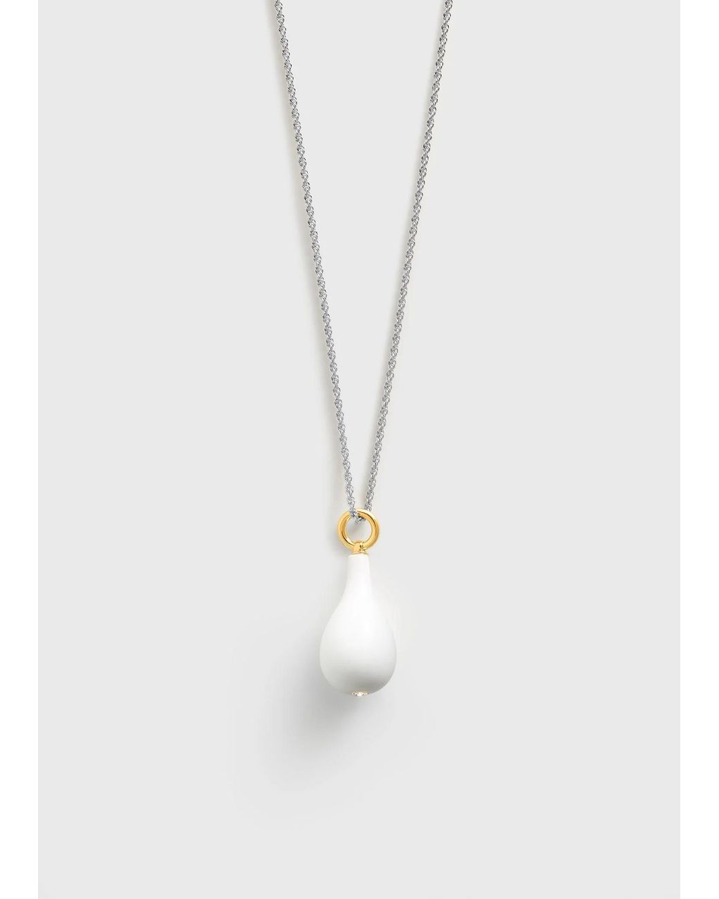 Totême  White Crystal-Pendant Necklace