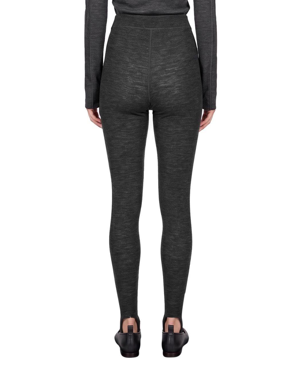 Soeur Black Stirrup-Cuff Leggings