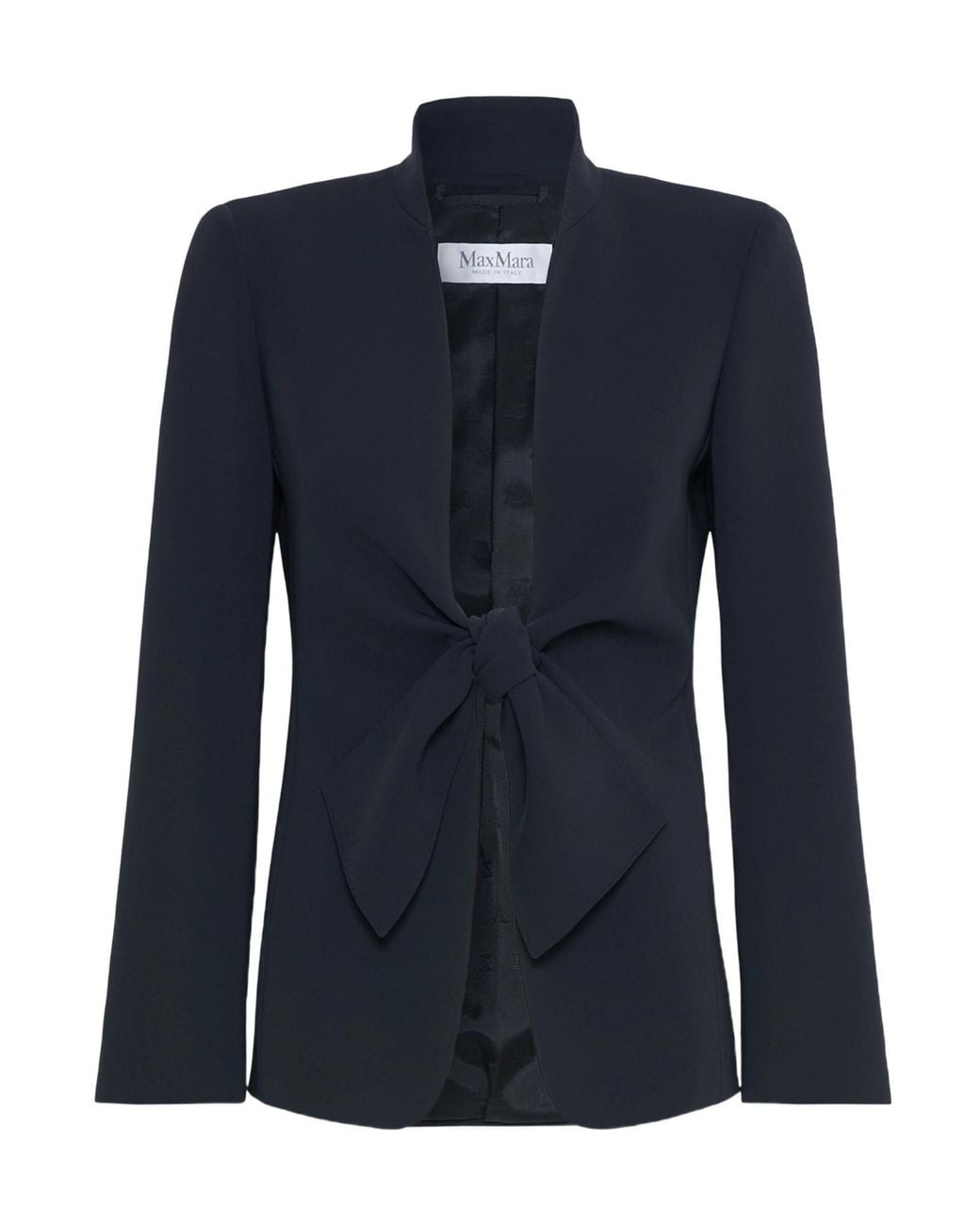 Max Mara Blue Tie-Front Blazer