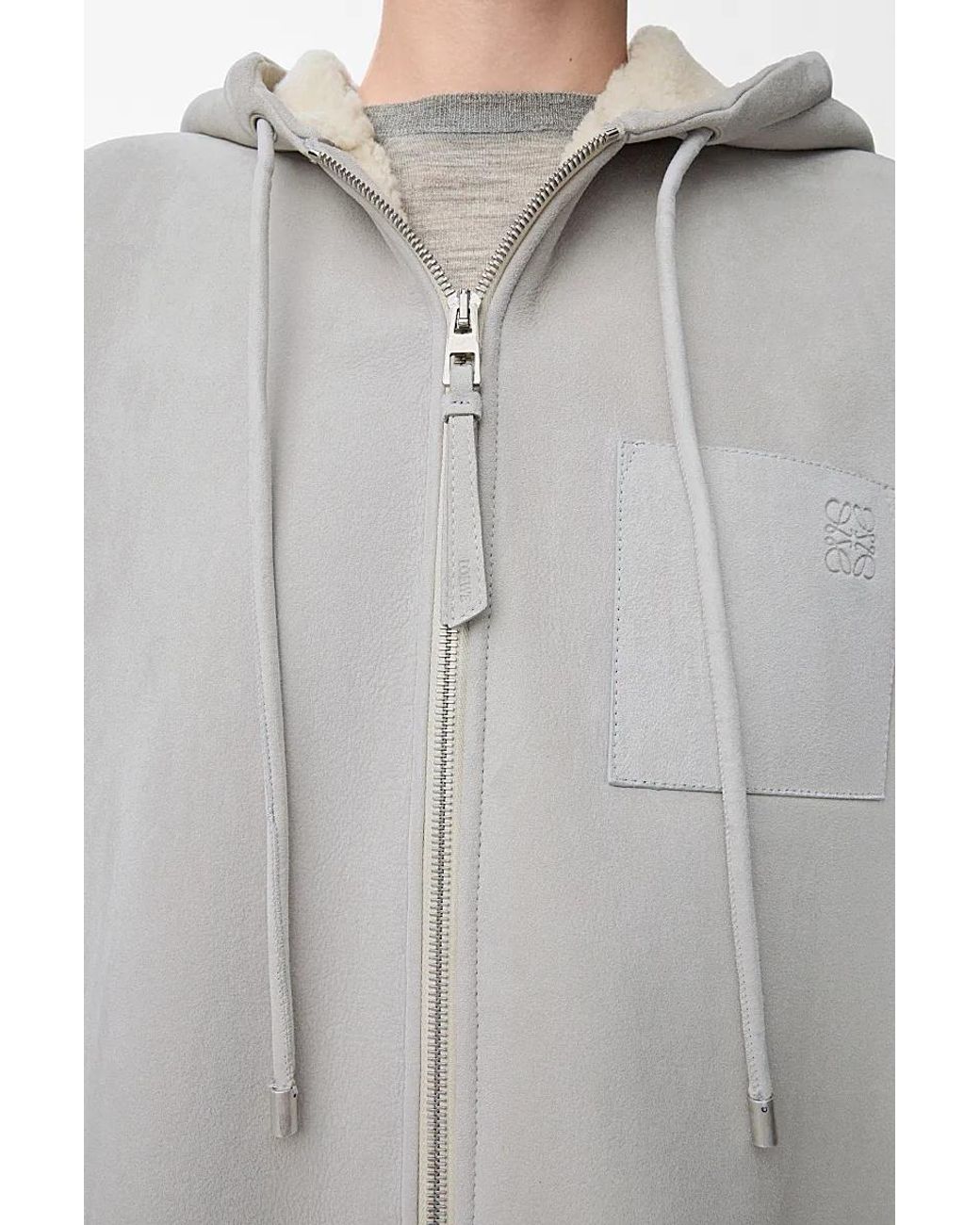 Loewe Gray Hooded Vest