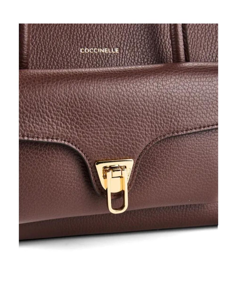 Coccinelle Red Double Beat Foldover Top Tote Bag