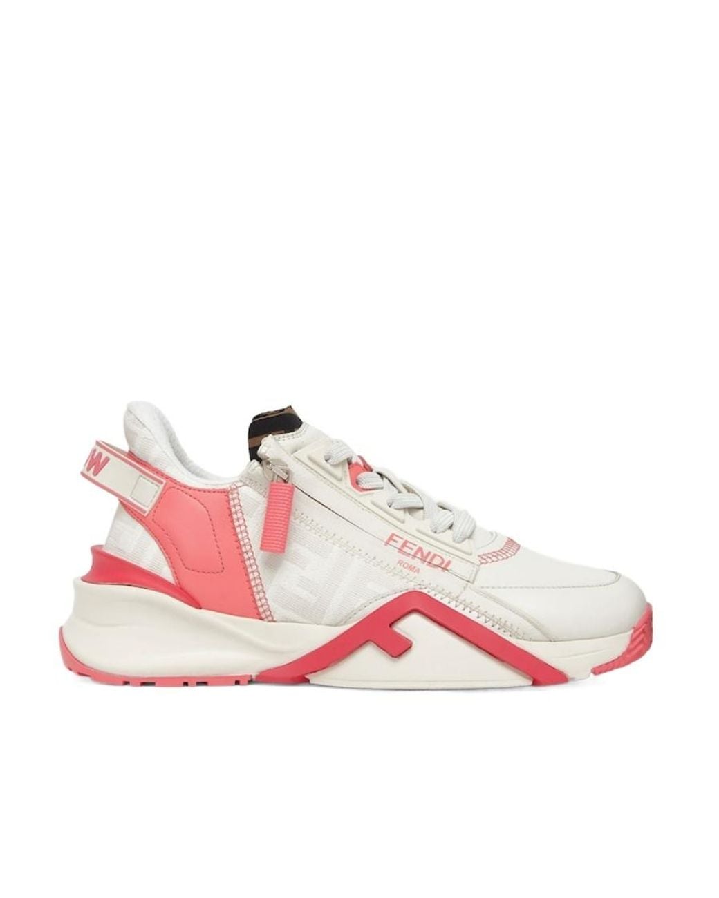 Fendi Pink Leather Low-Tops