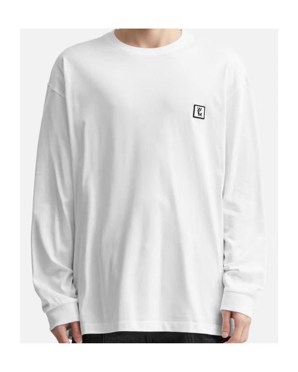 Wooyoungmi White Logo-Print Long-Sleeve T-Shirt for men