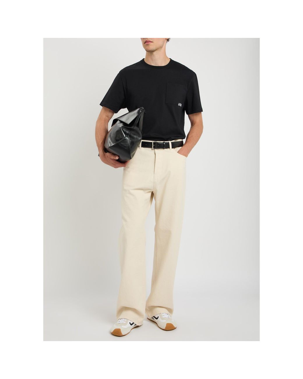 Loewe Black Cotton Short-Sleeve T-Shirt for men