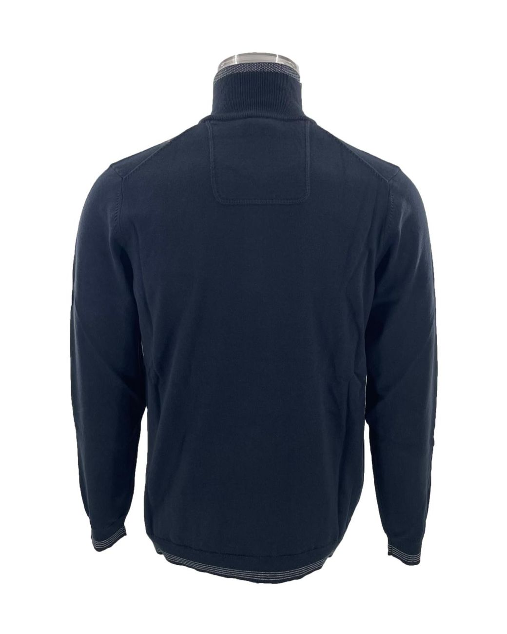 Boss Blue Logo Long-Sleeved Sweater for men