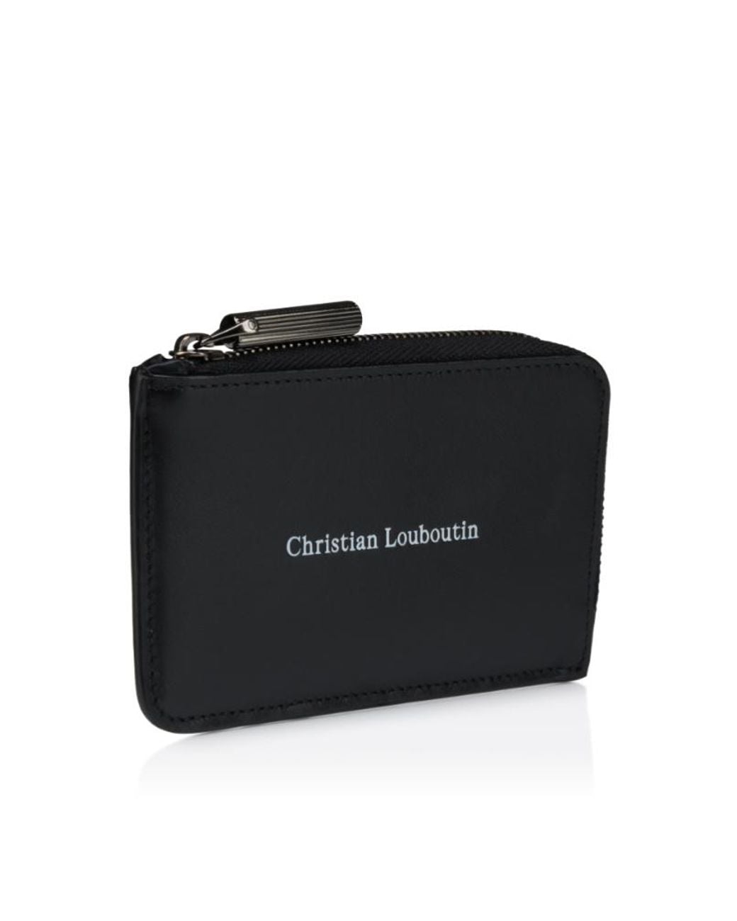 Christian Louboutin Black Canopy Zipped Card Holder for men