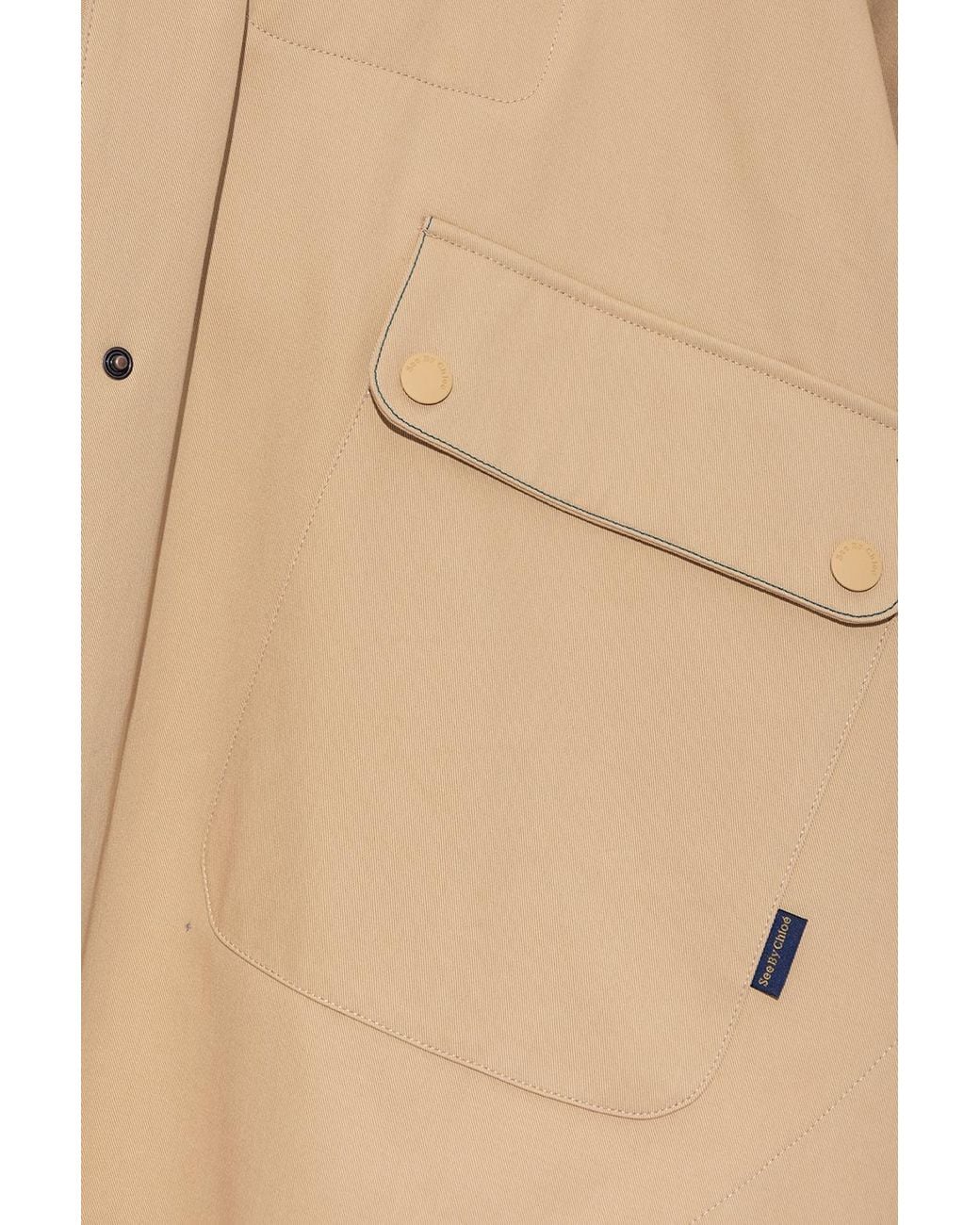 See By Chloé Natural See By Chloé Buttoned Cape