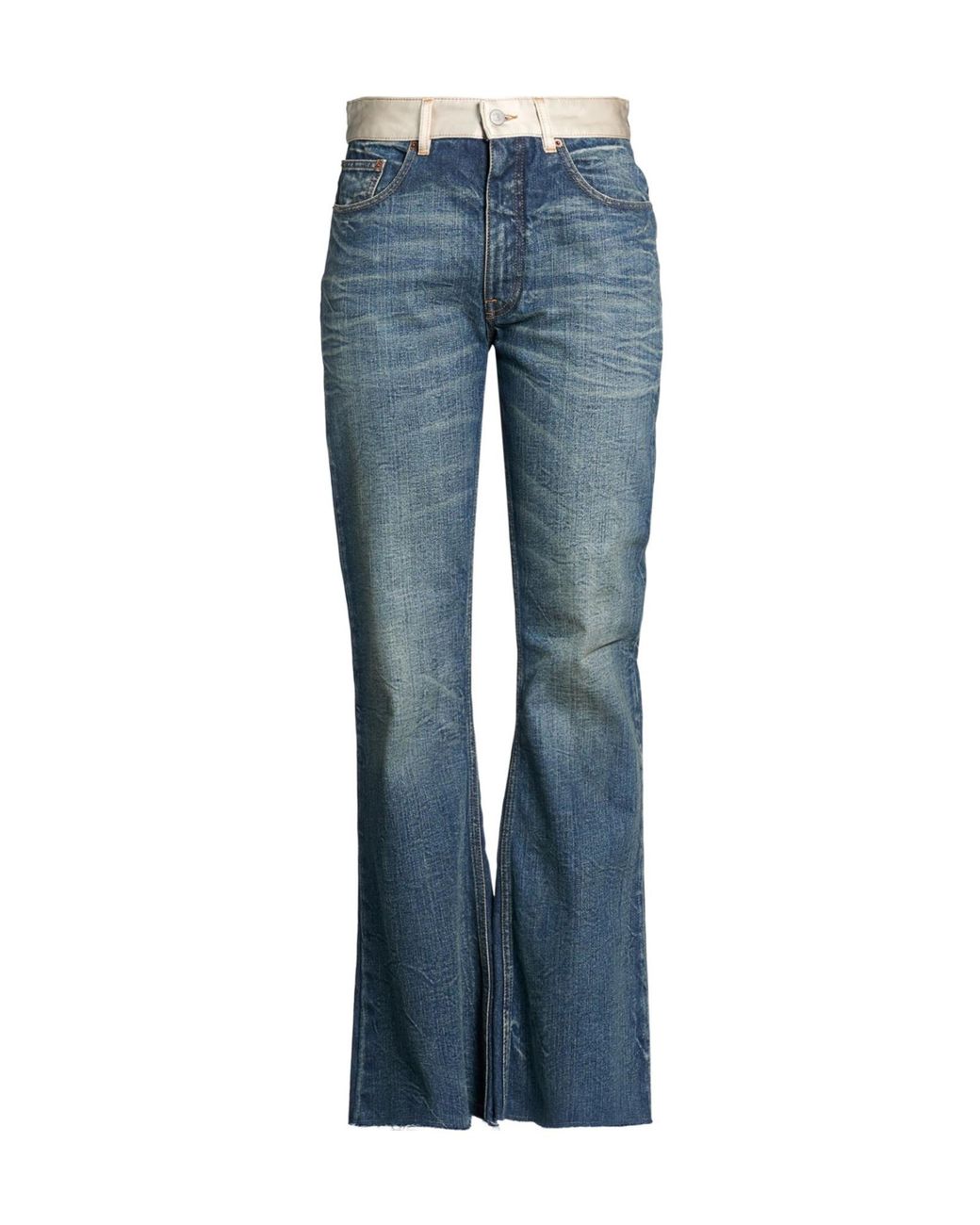 MM6 by Maison Margiela Blue Medium Denim Flare Pants