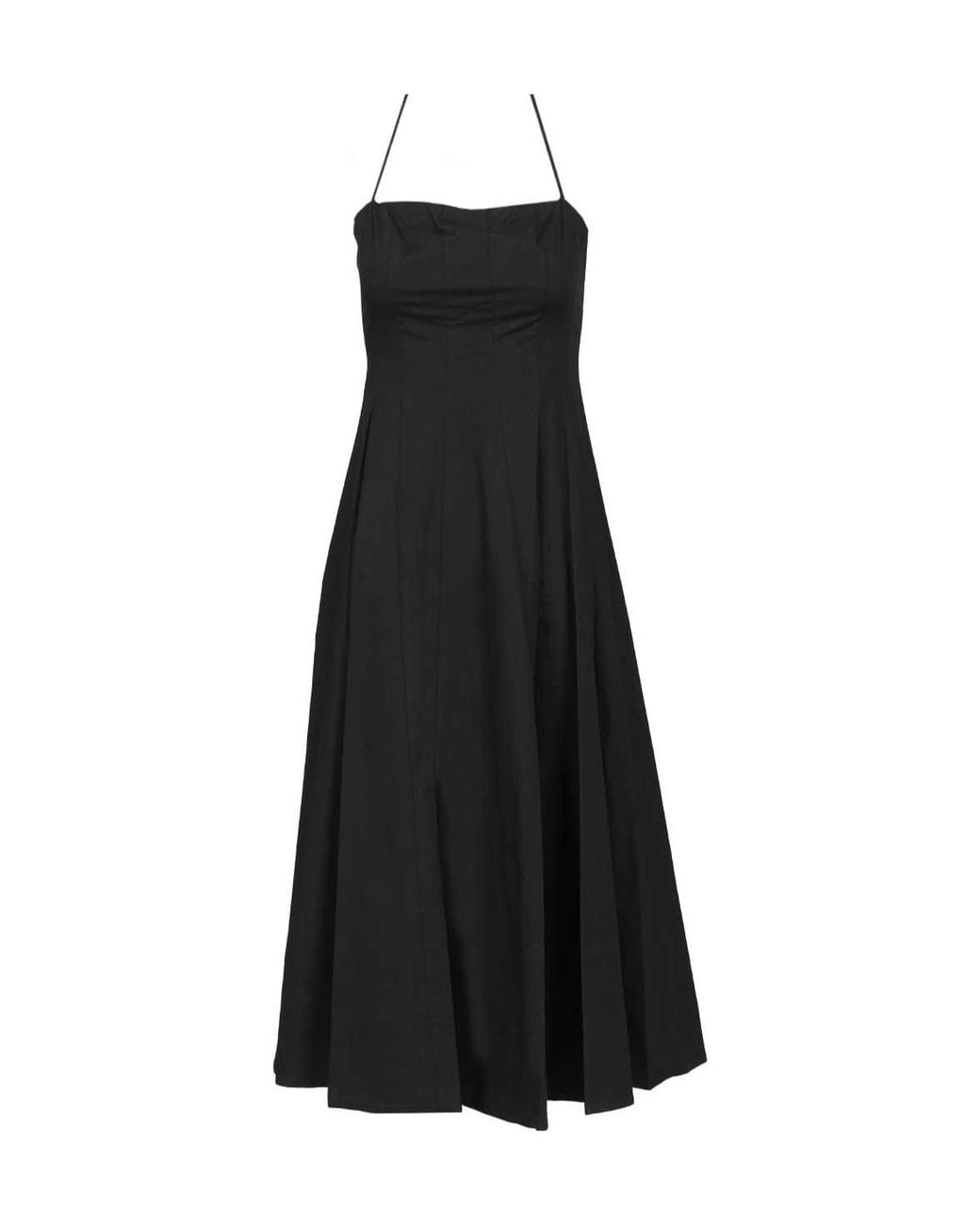 Staud Black Wilie Long Dress