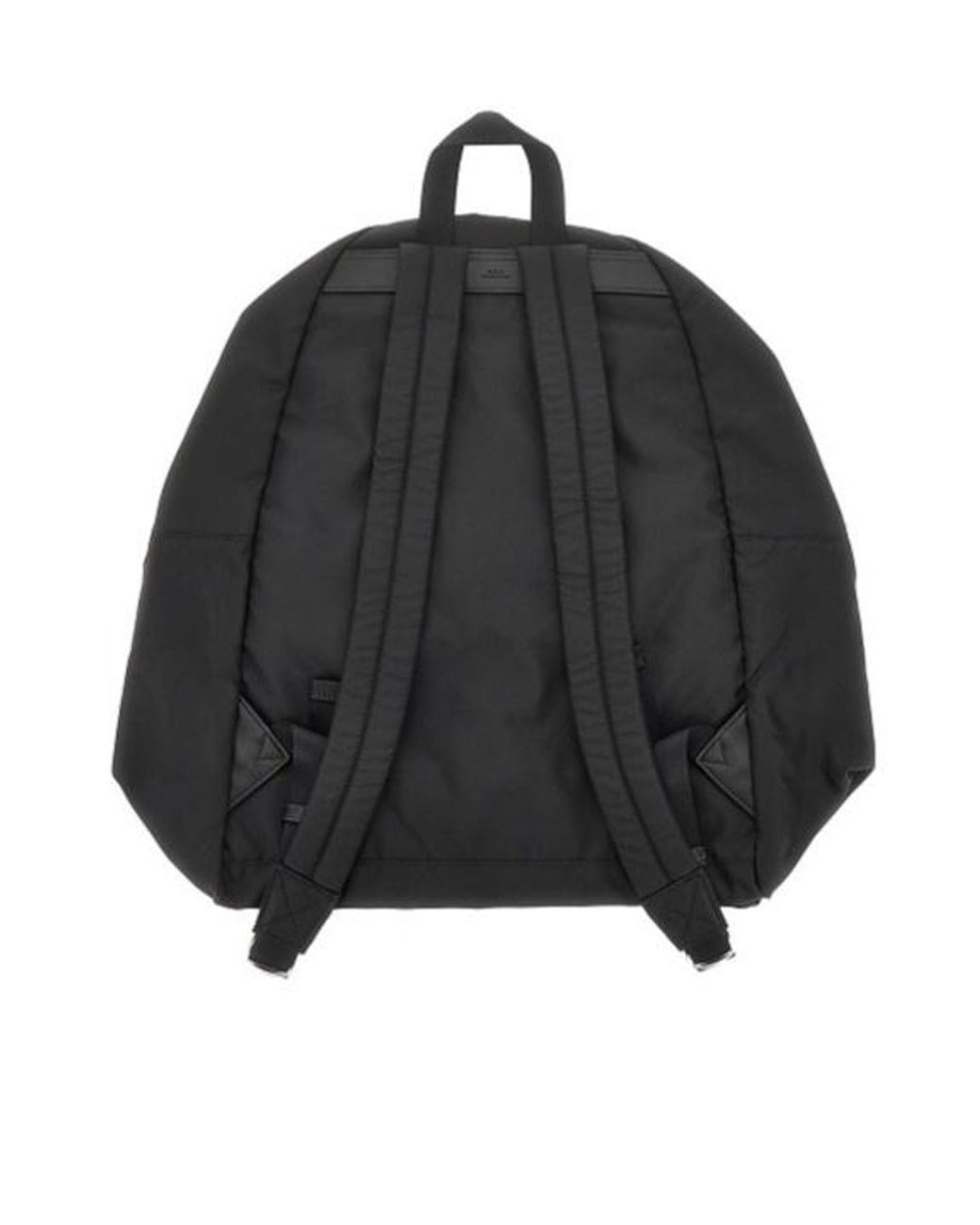 A.P.C. Black Logo Printed Backpack for men