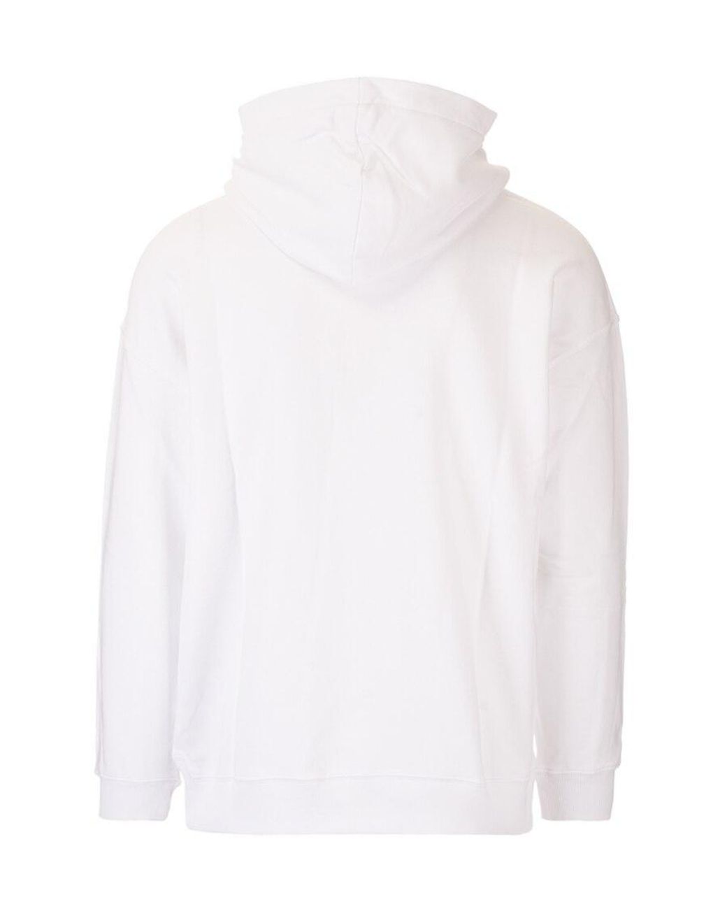 Givenchy White Logo Printed Hoodie for men
