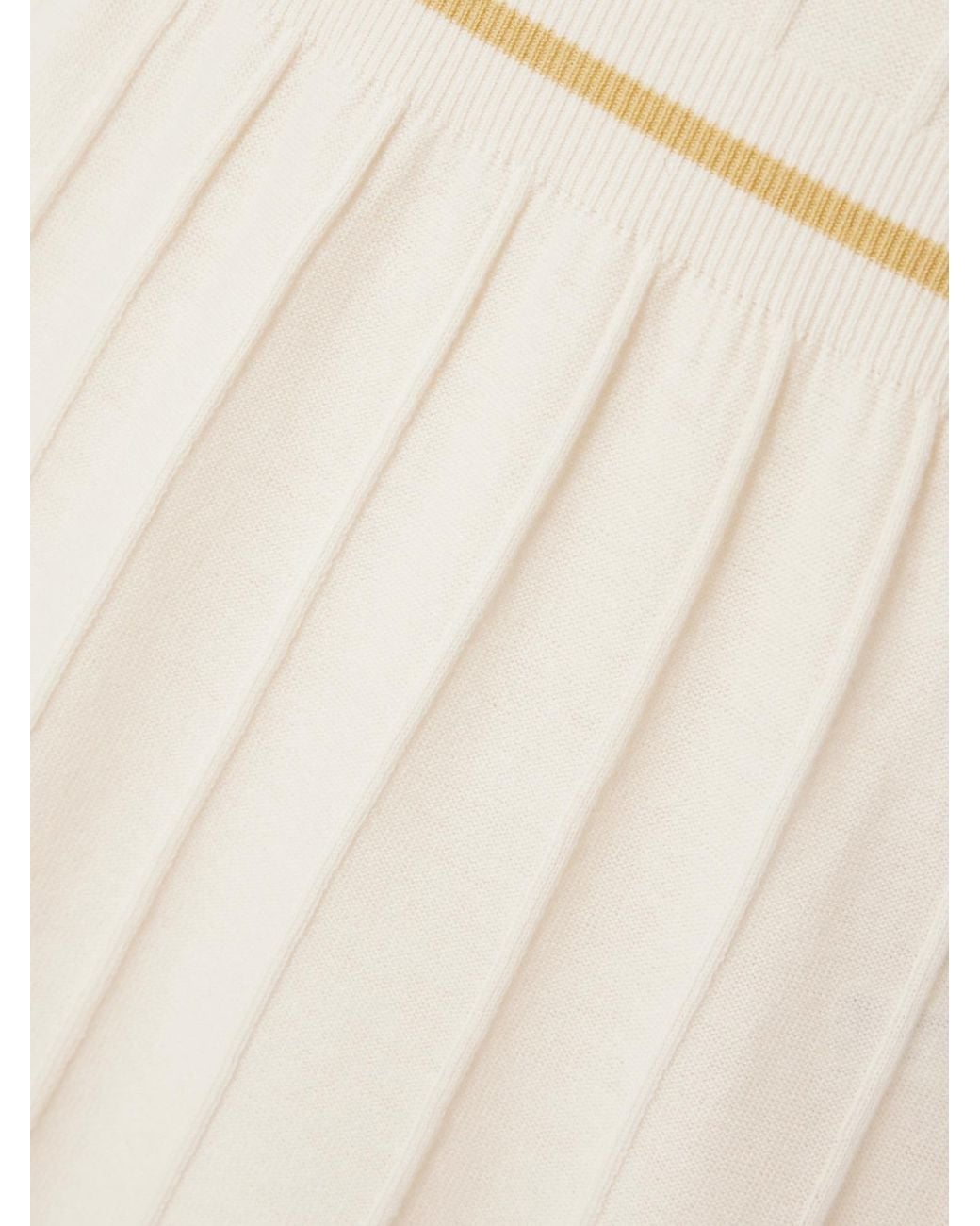 Eres Natural Elite Striped Ribbed Wool And Cashmere-Blend Mini Dress