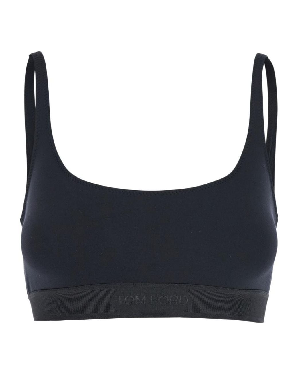Tom Ford Blue Logo Underband Bralette Bra