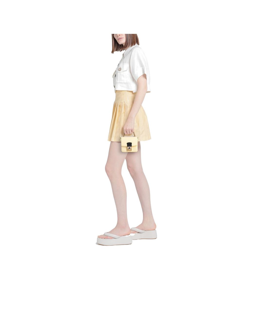 Maison Margiela Natural Two-Tone Handbags