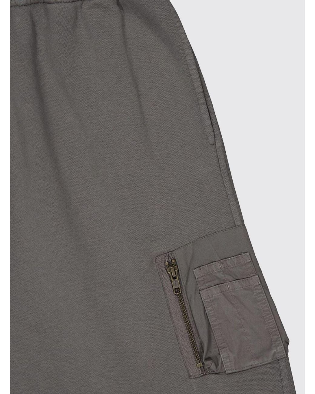 MM6 by Maison Margiela Gray Side Pocket Shorts for men