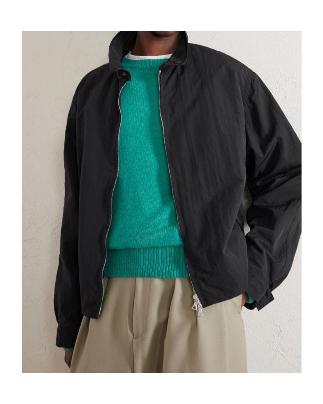 Dries Van Noten Black Zipped Jacket for men