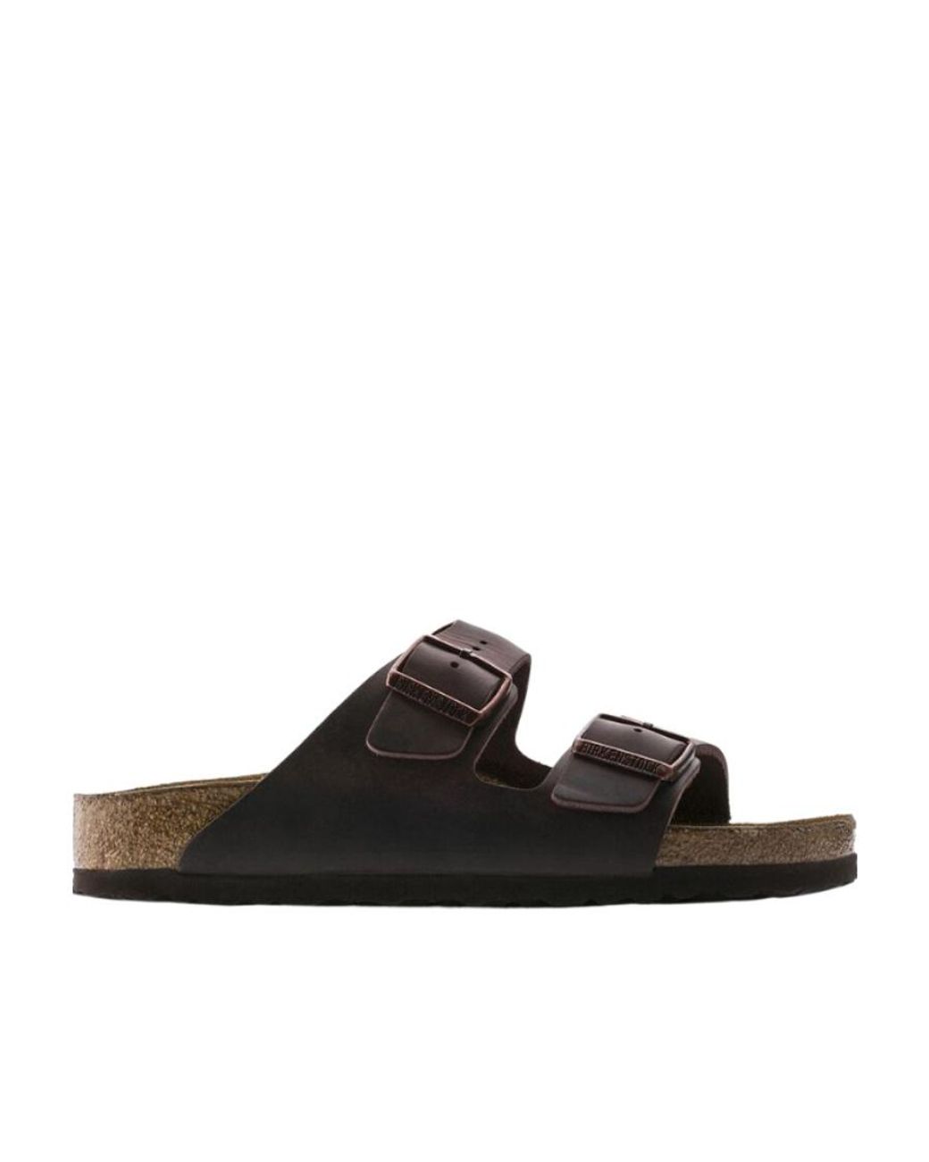 Birkenstock Brown Logo Flip-Flops for men