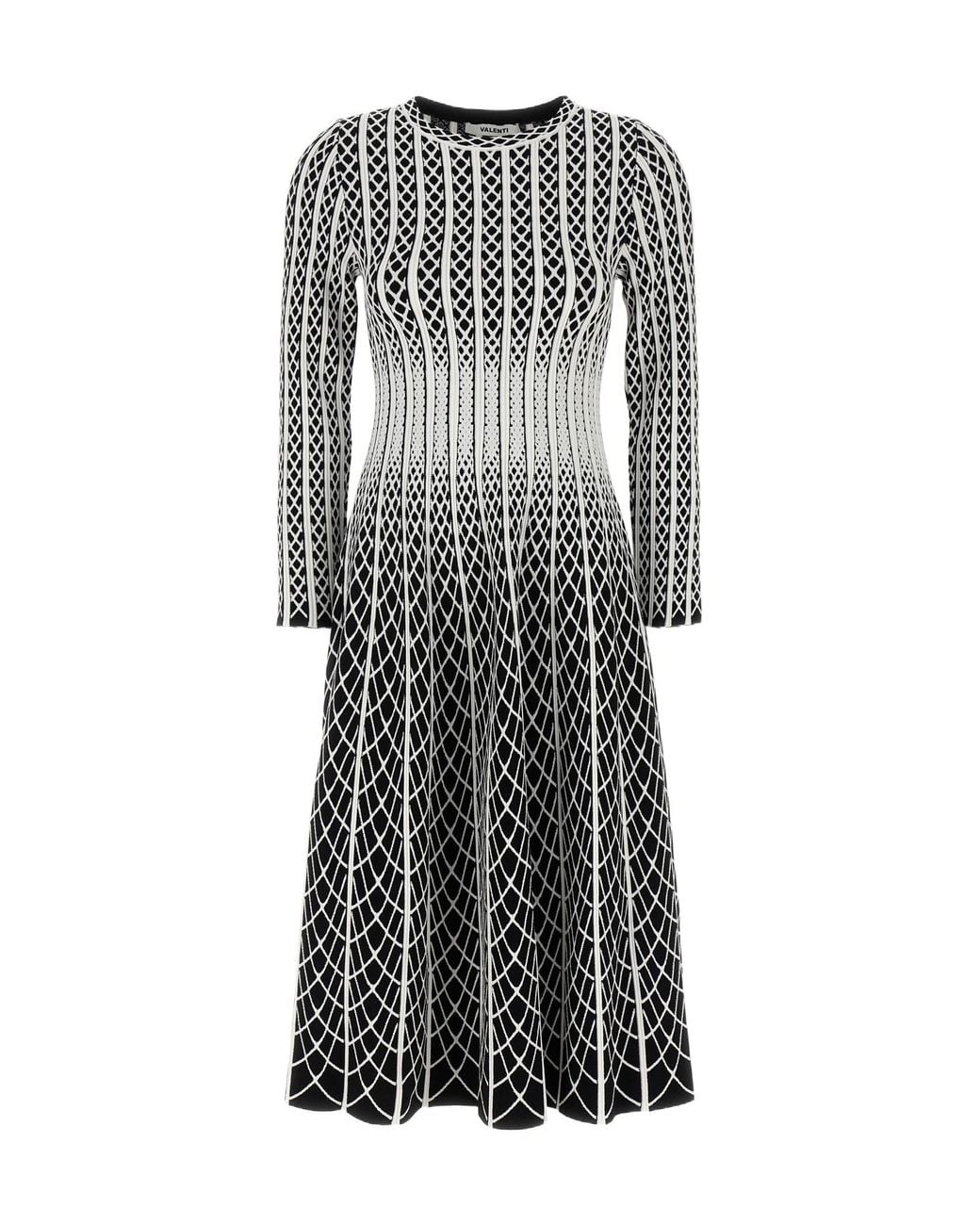 Antonino Valenti Gray Long-Sleeved Dress
