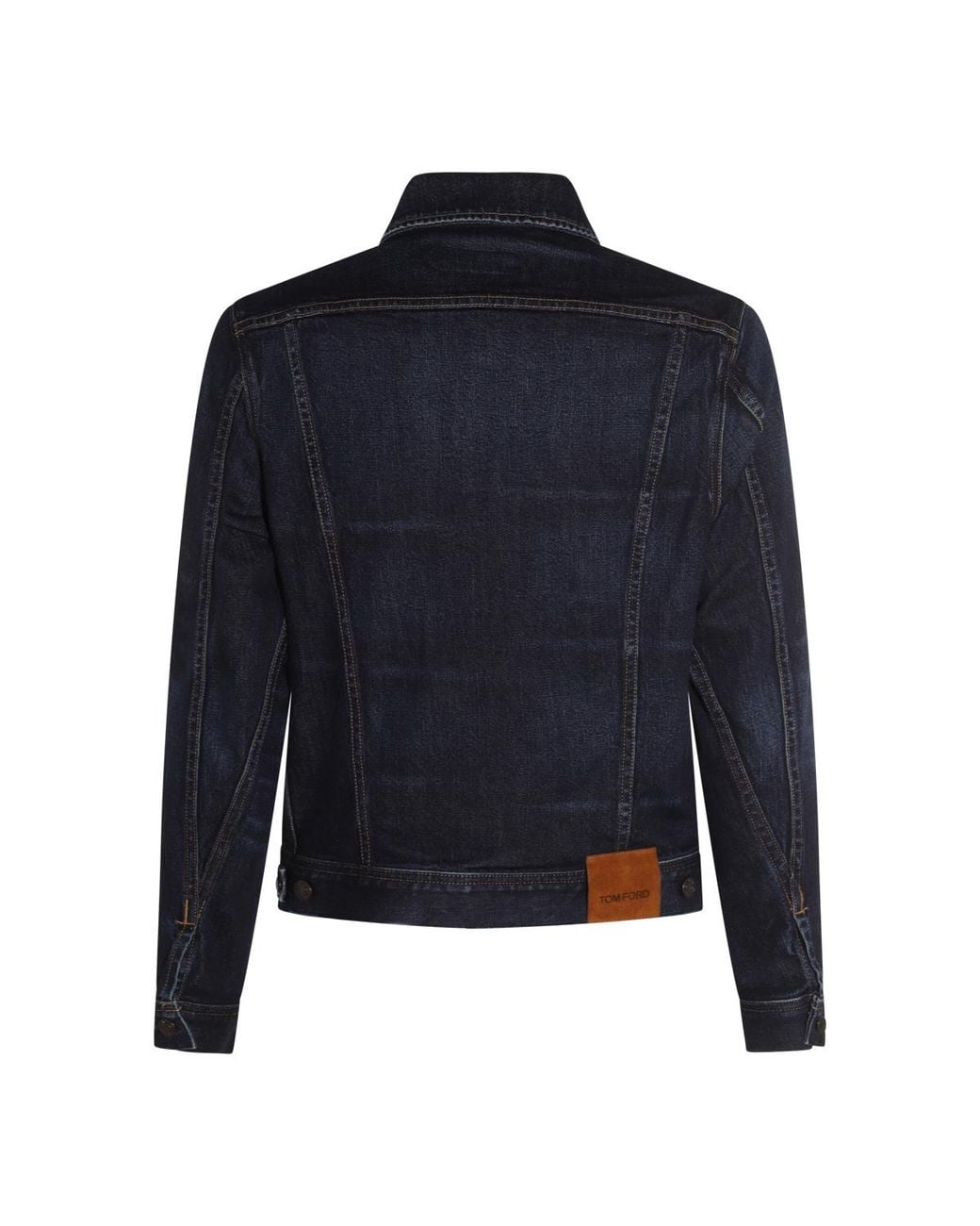 Tom Ford Blue Buttoned Denim Jacket for men