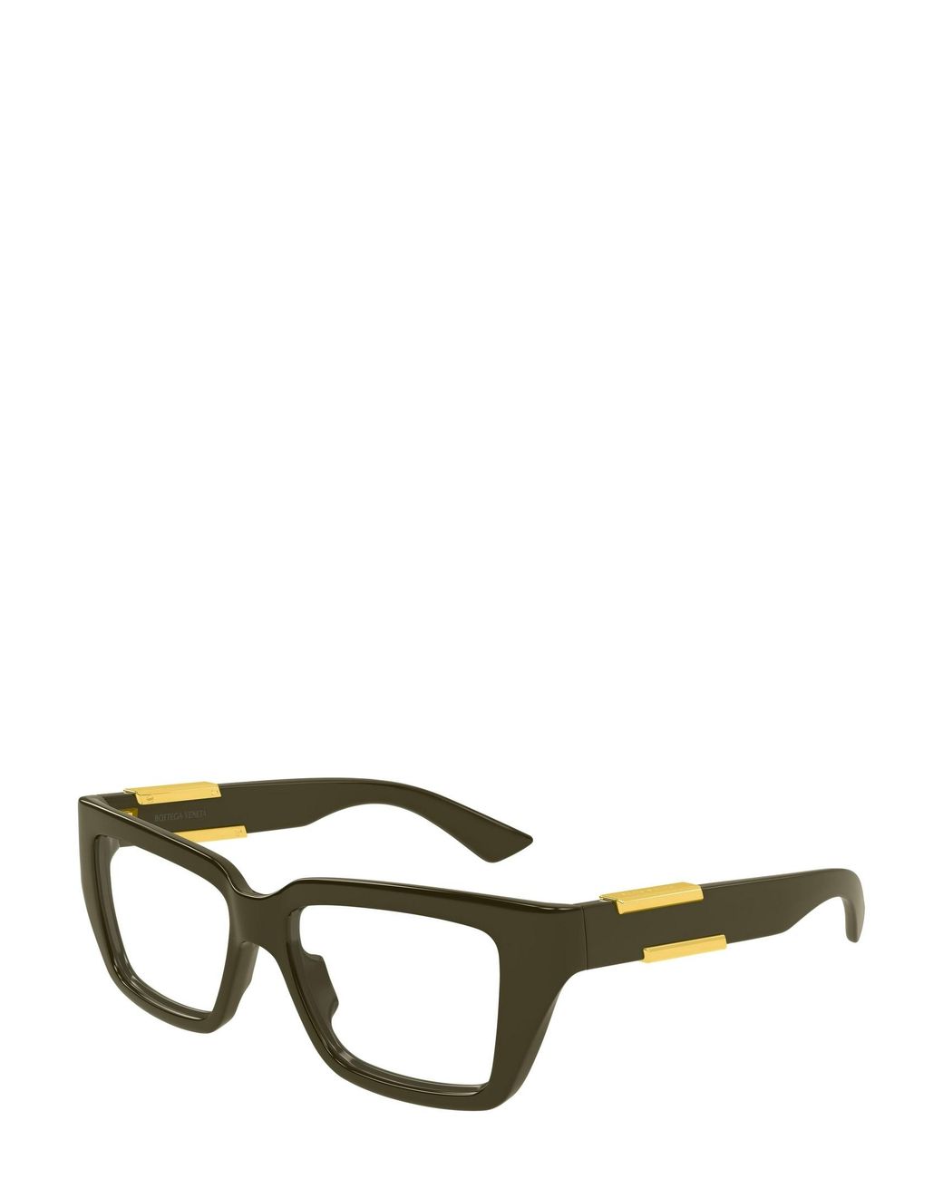 Bottega Veneta White Eyewear Rectangle Frame Glasses