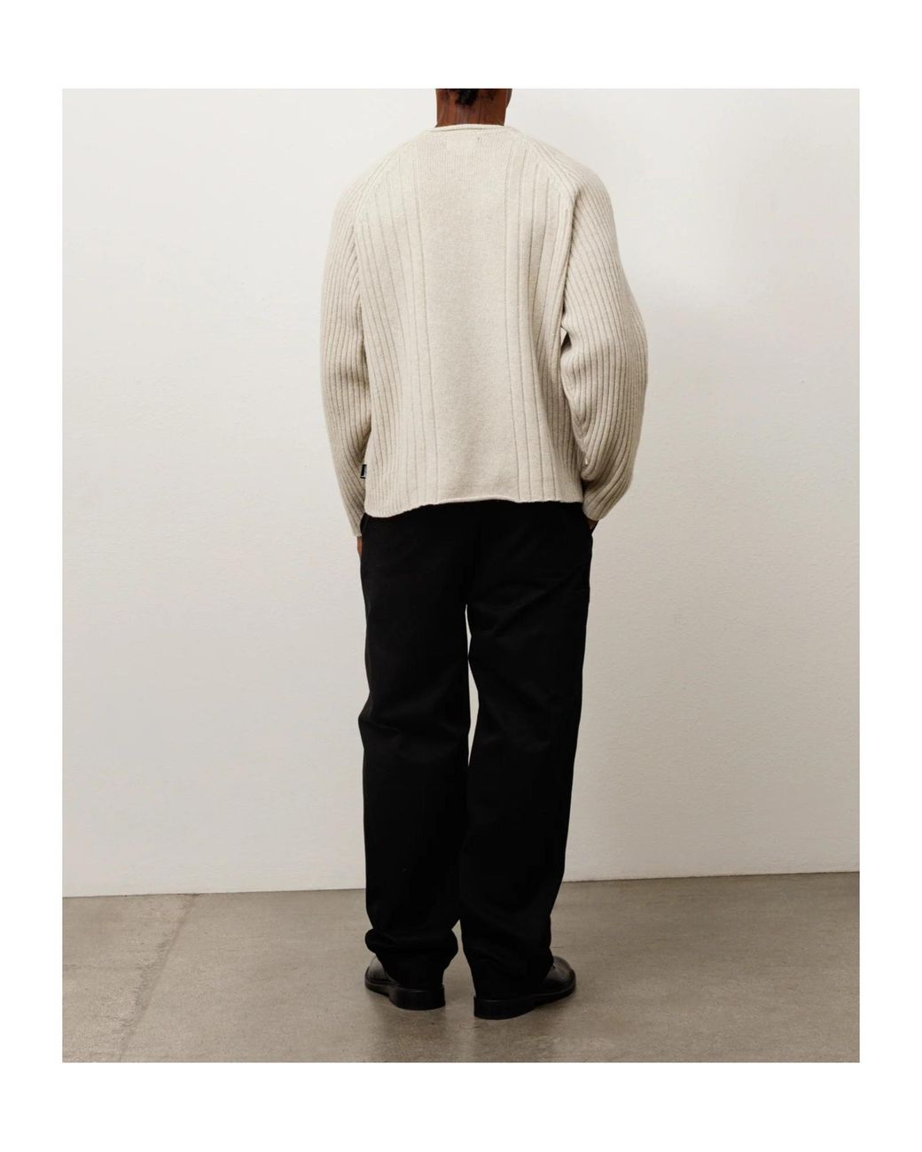 Stussy Natural Merino Roll Neck Sweater for men