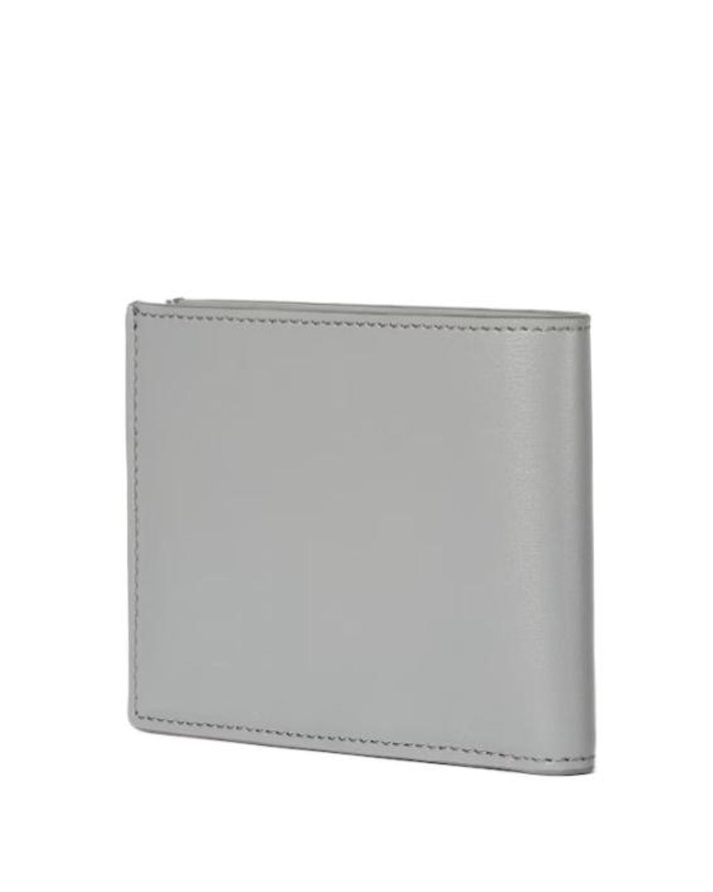 Fendi Gray Squared Ff Bi-Fold Wallet for men