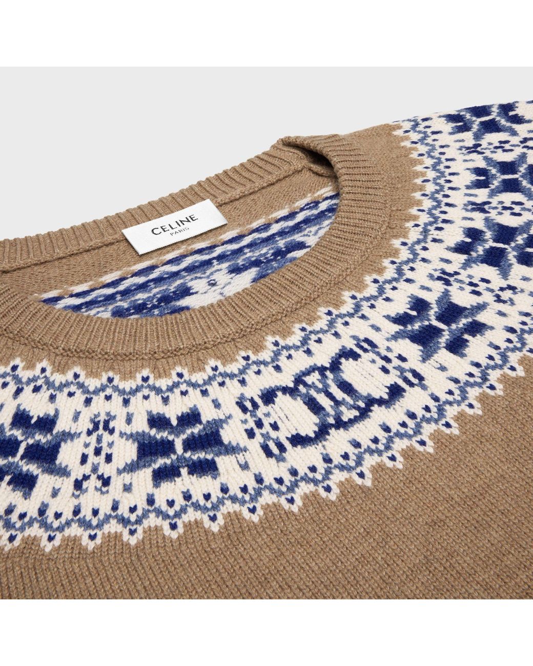 Céline Natural Crew Neck Sweater