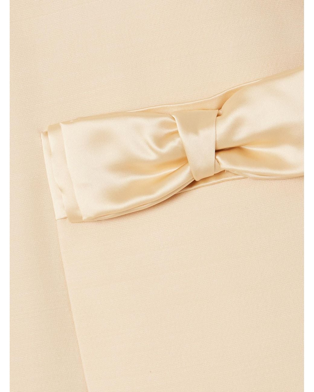 Valentino Natural Bow Detailed A-Line Mini Skirt