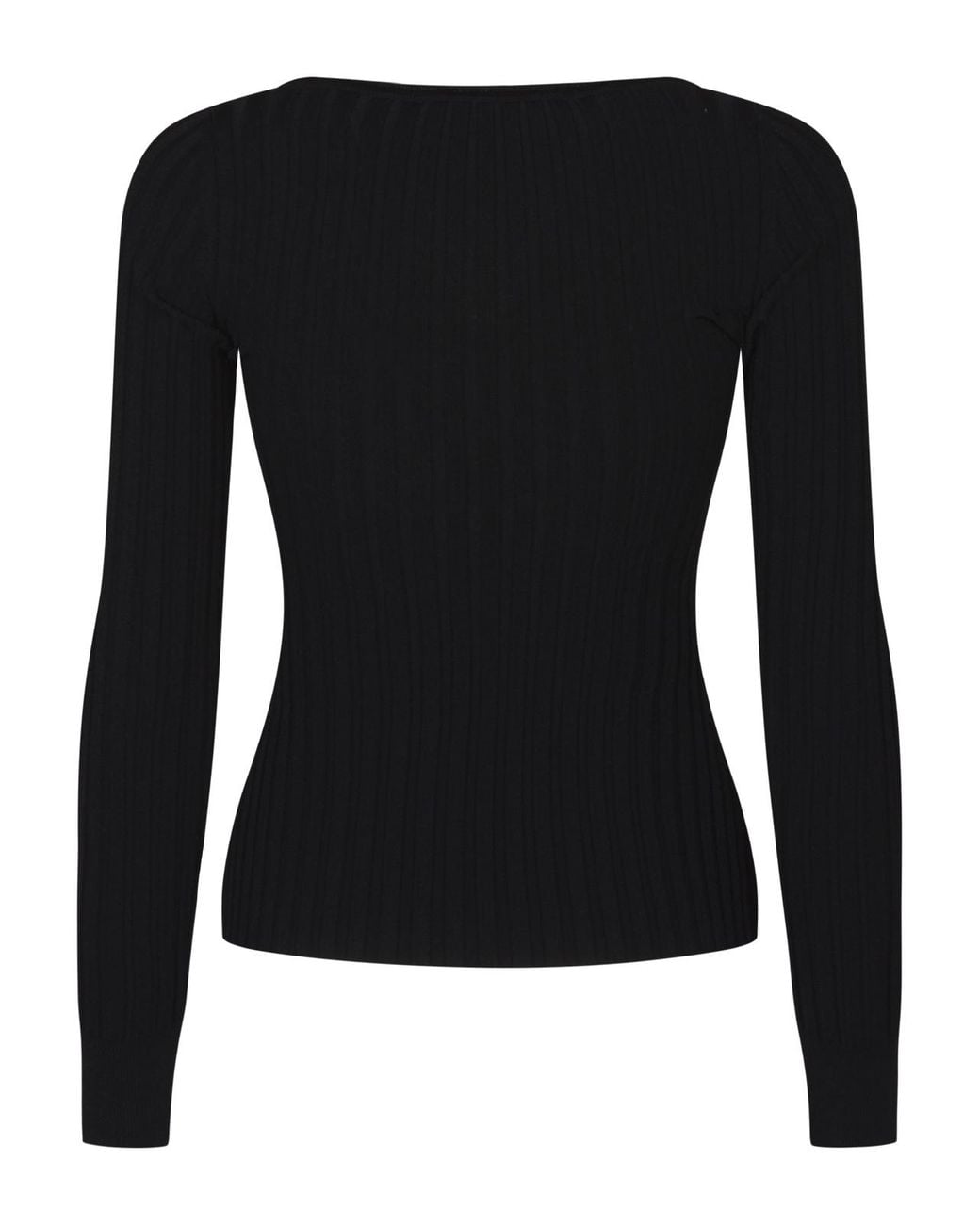 Stella McCartney Black Detailed Rib Knit Top