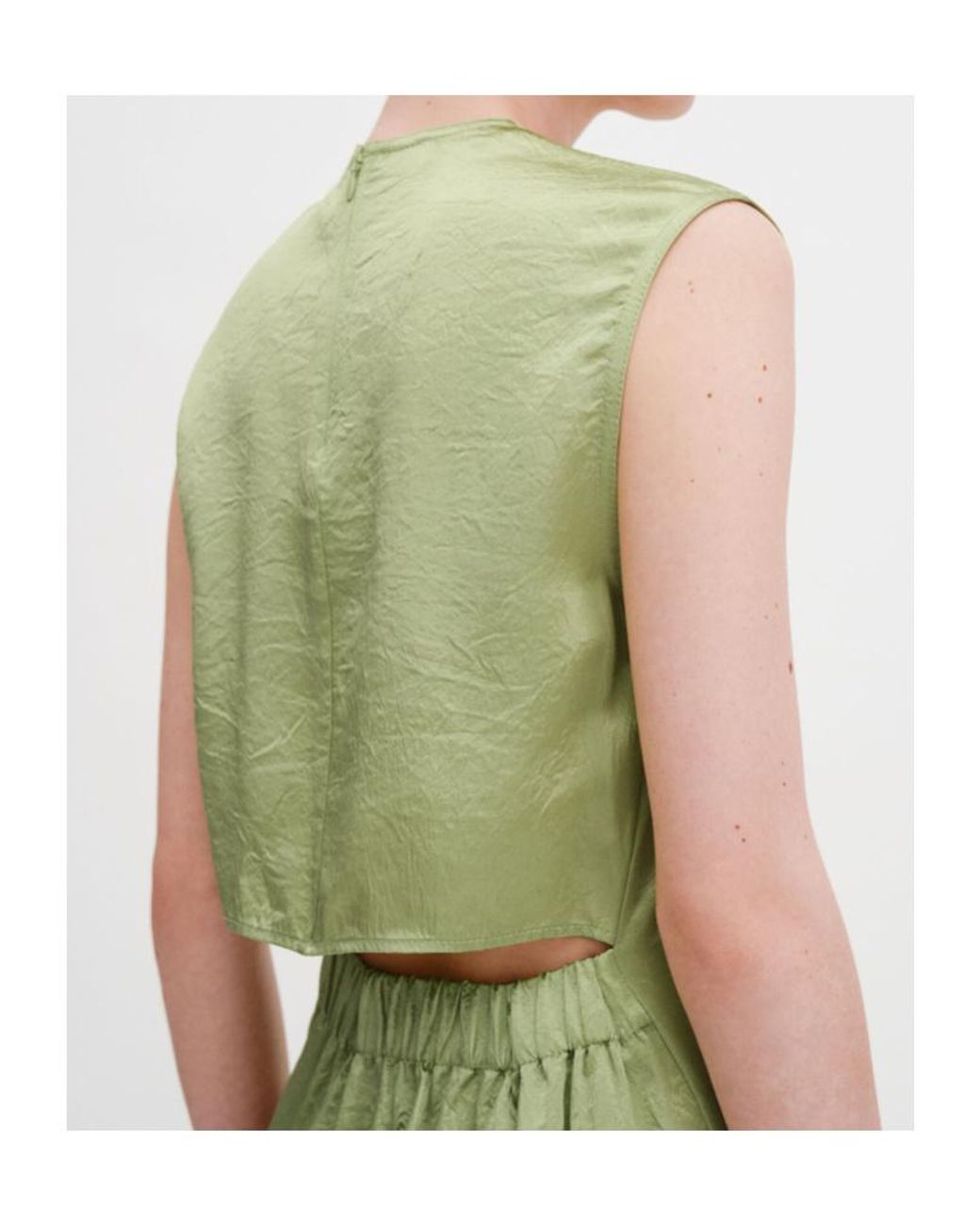 Filippa K Green Cut-Out Sleeveless Maxi Dress
